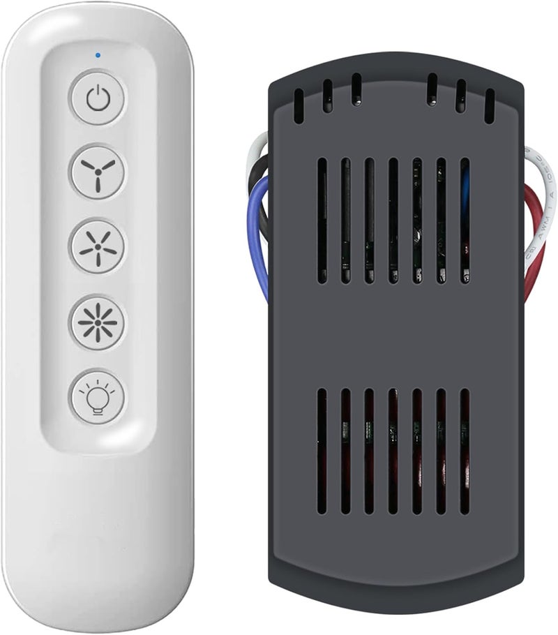 FEKOTS Universal Ceiling Fan Remote Control and Receiver Kit for Hampton Bay,Harbor Breeze,Hunter Ceiling Fan Replacment 99392 99770 99813 99772 99122 99123 99600, 3-Speed Control with Dimmer - Image 1